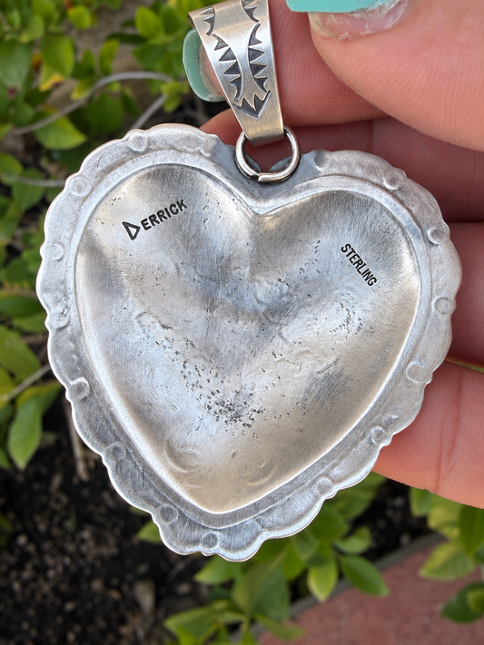 Derrick Gordon Sterling Silver Heart Pendant