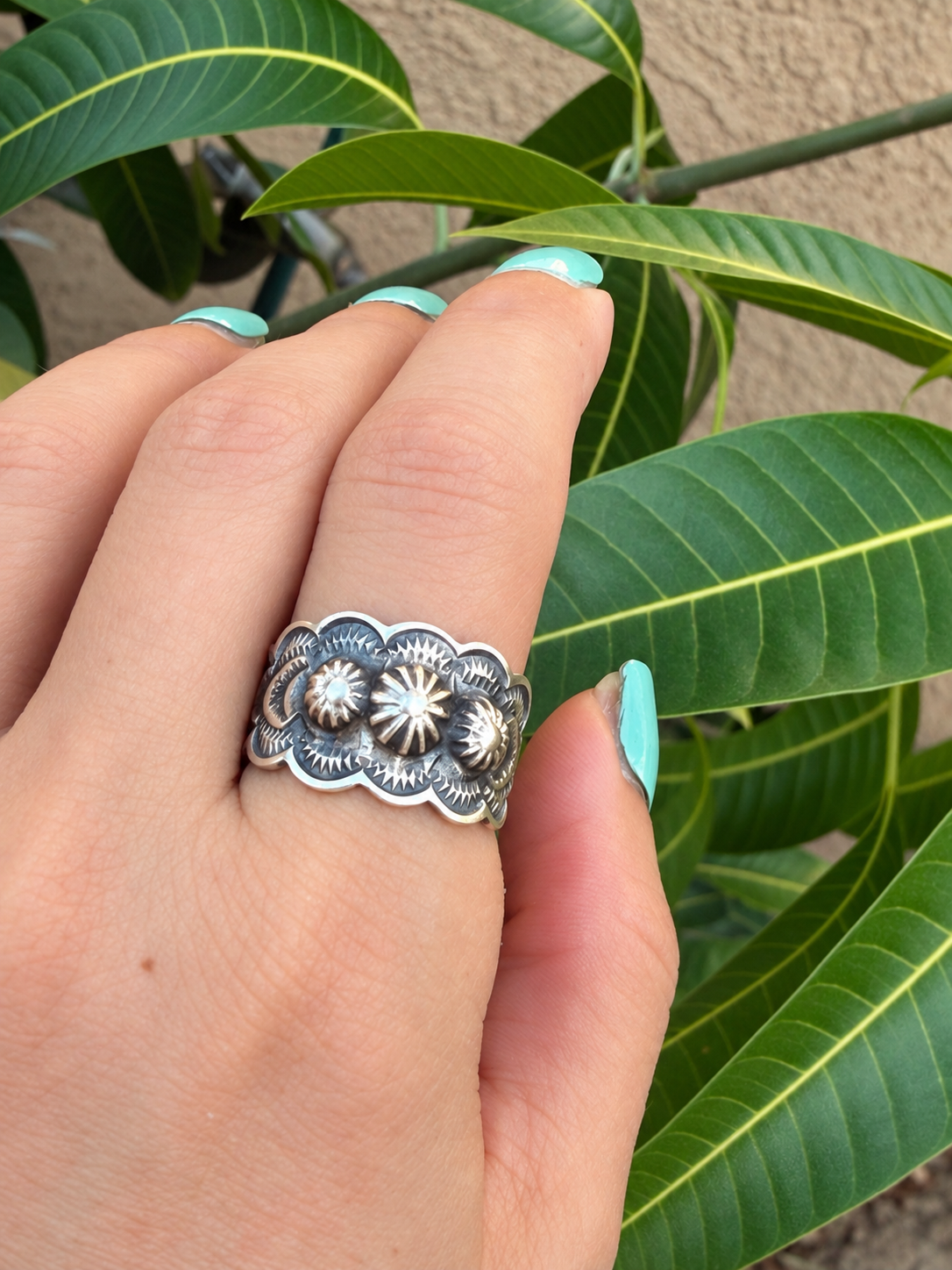 Benny Ramon Sterling Silver Cigar Band Ring Size 6