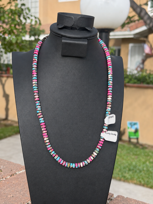 Santa Domingo Pueblo 20” cotton candy by Randy Garcia