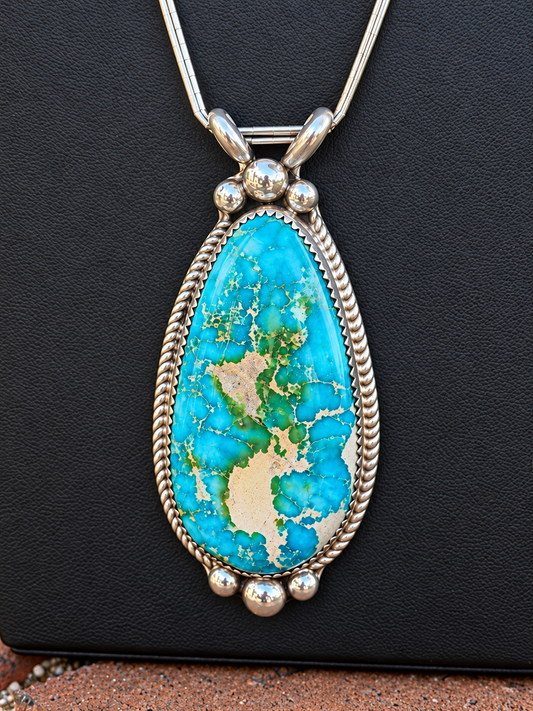 Jennifer Begay Native American Handmade 24” Sierra Bella Necklace Sterling Silver
