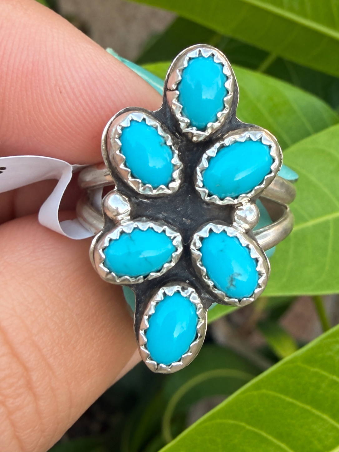 Rose Sam Kingman Cluster Sterling Silver ring