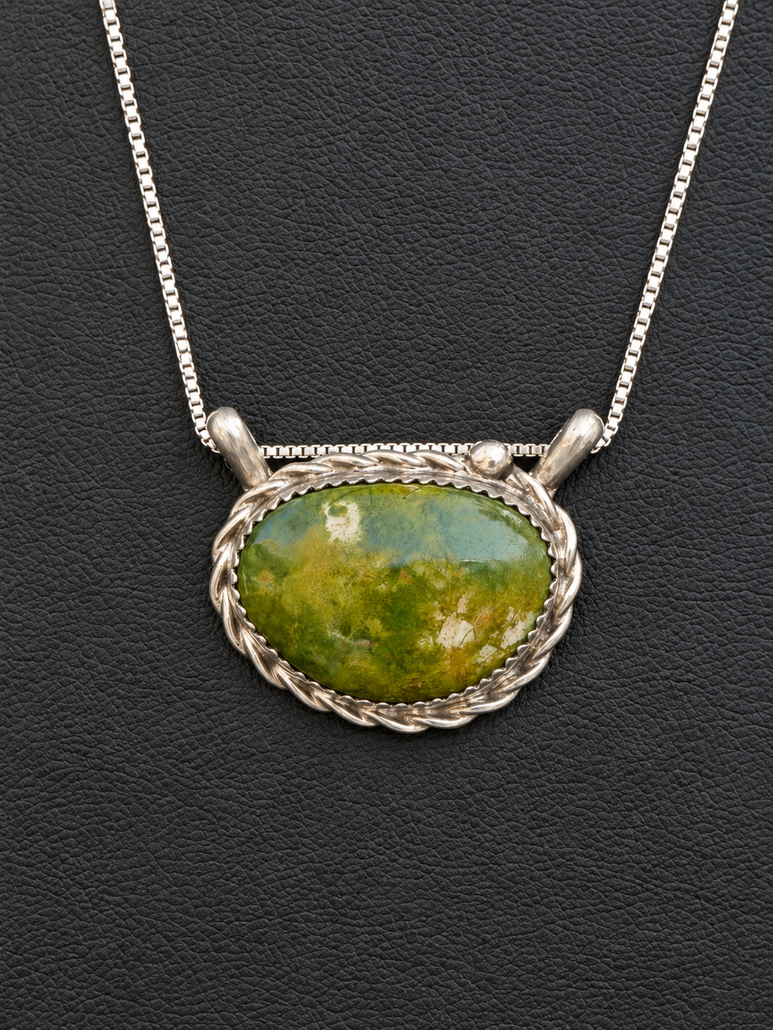 Native American, Handmade Royston & Sterling Silver necklace
