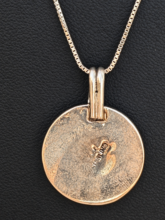 Herbert Tsosie Native American, HandMade, Buffalo Nickel, Turquoise & Sterling Silver Necklace