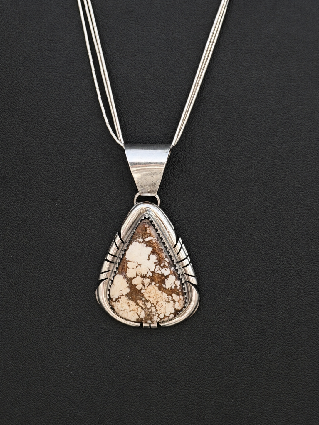 Ranel Perry Native American Handmade, Wild Horse & Sterling Silver Necklace