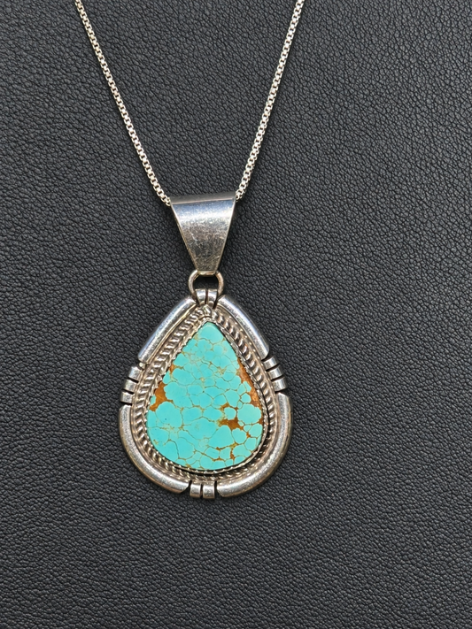 Native American Handmade mine “8 & Sterling Silver