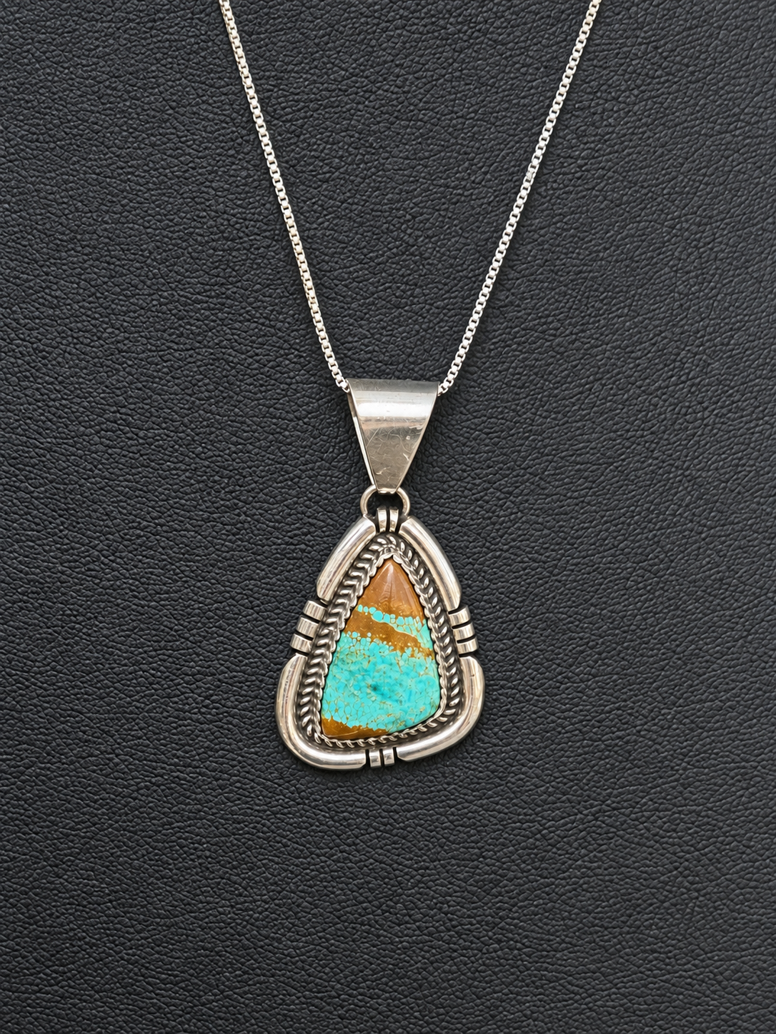 Native American Handmade mine “8 & Sterling Silver