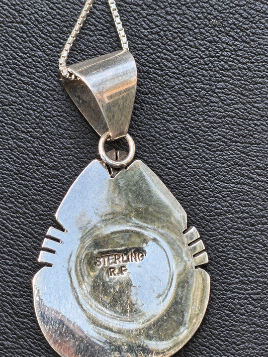 Native American Handmade mine “8 & Sterling Silver