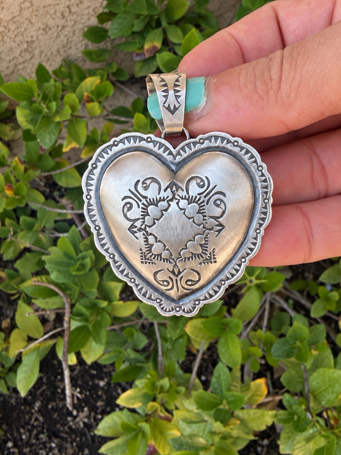 Derrick Gordon Sterling Silver Heart Pendant