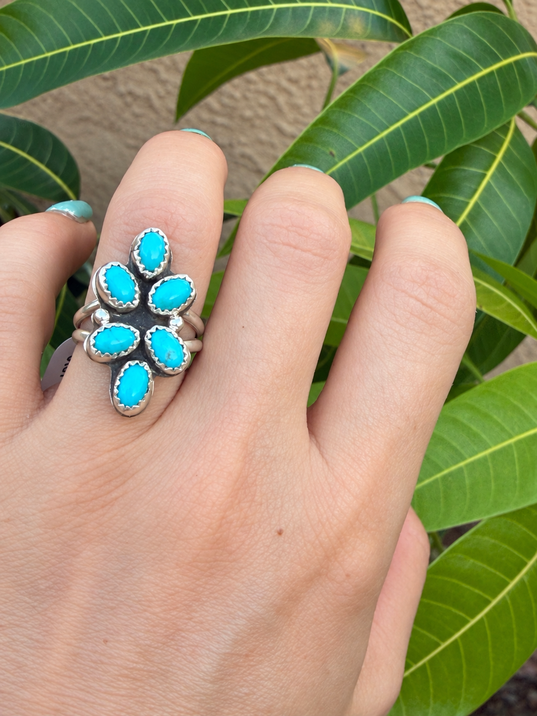 Rose Sam Kingman Cluster Sterling Silver ring