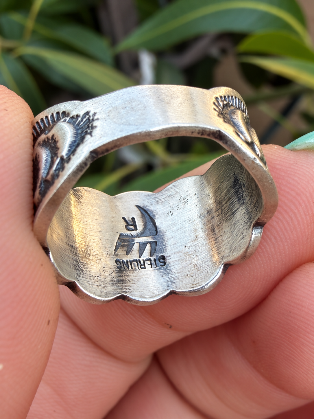 Benny Ramon Sterling Silver Cigar Band Ring Size 6