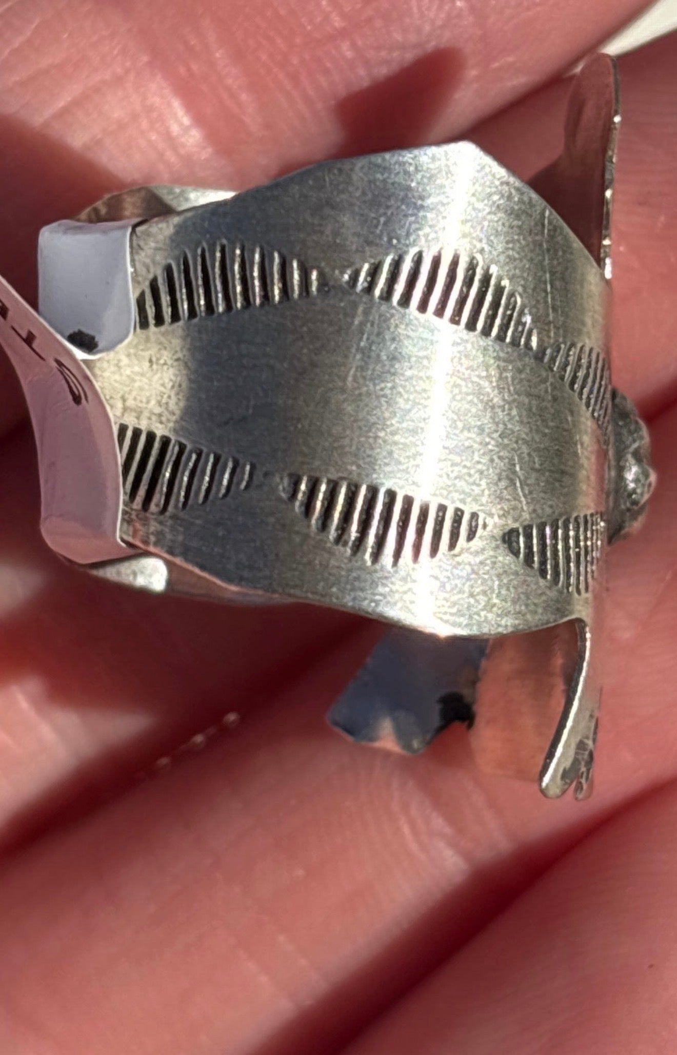 Native American, Hand-Made, Sterling Silver Thunderbird Ring