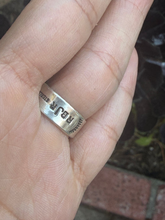 Ntive American Concho Adjustable sterling sillver Ring