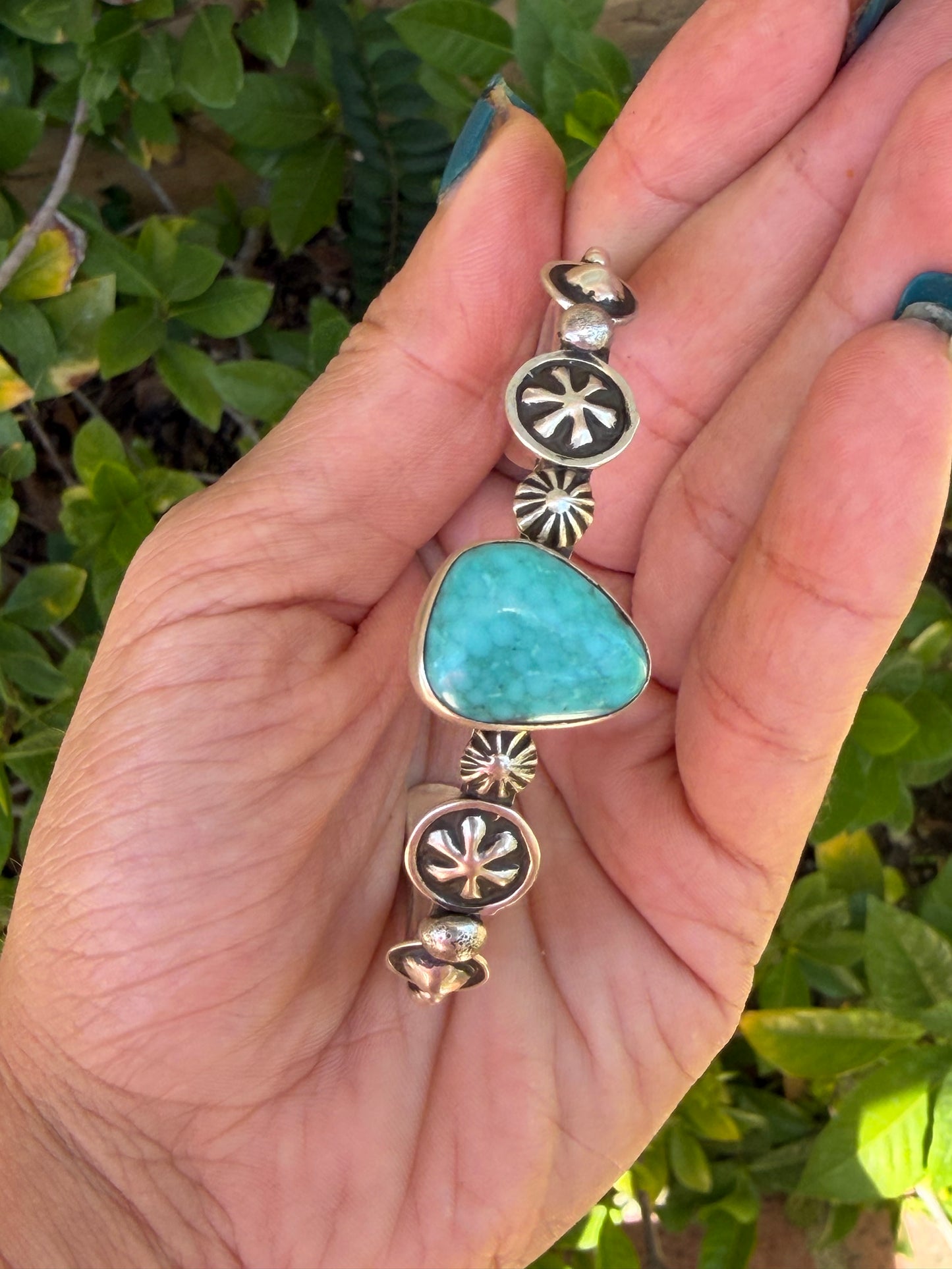 Native American, Hand-Made white water & sterling silver