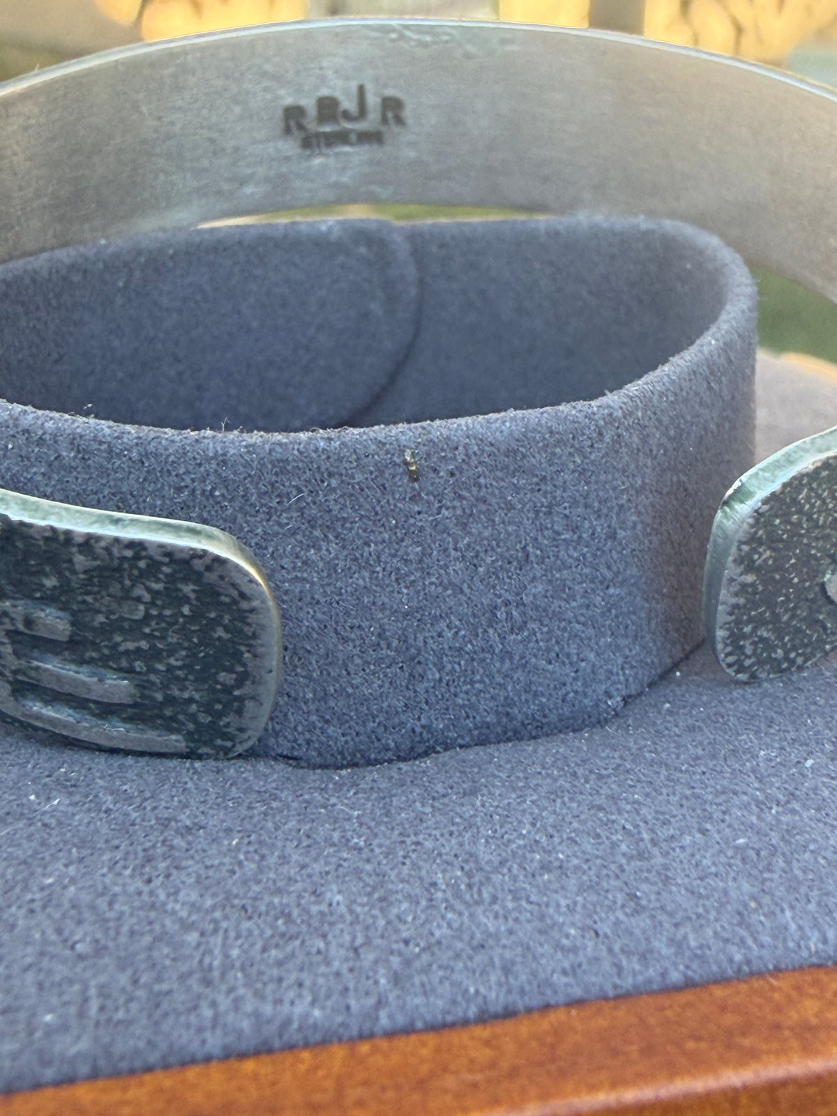 Native American, Handmade, Stamp Sterling silver Cuff