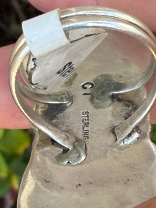 Native American Handmade Royston & Sterling Silver Ring