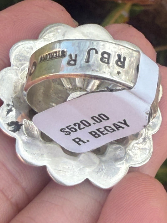 Ntive American Concho Adjustable sterling sillver Ring