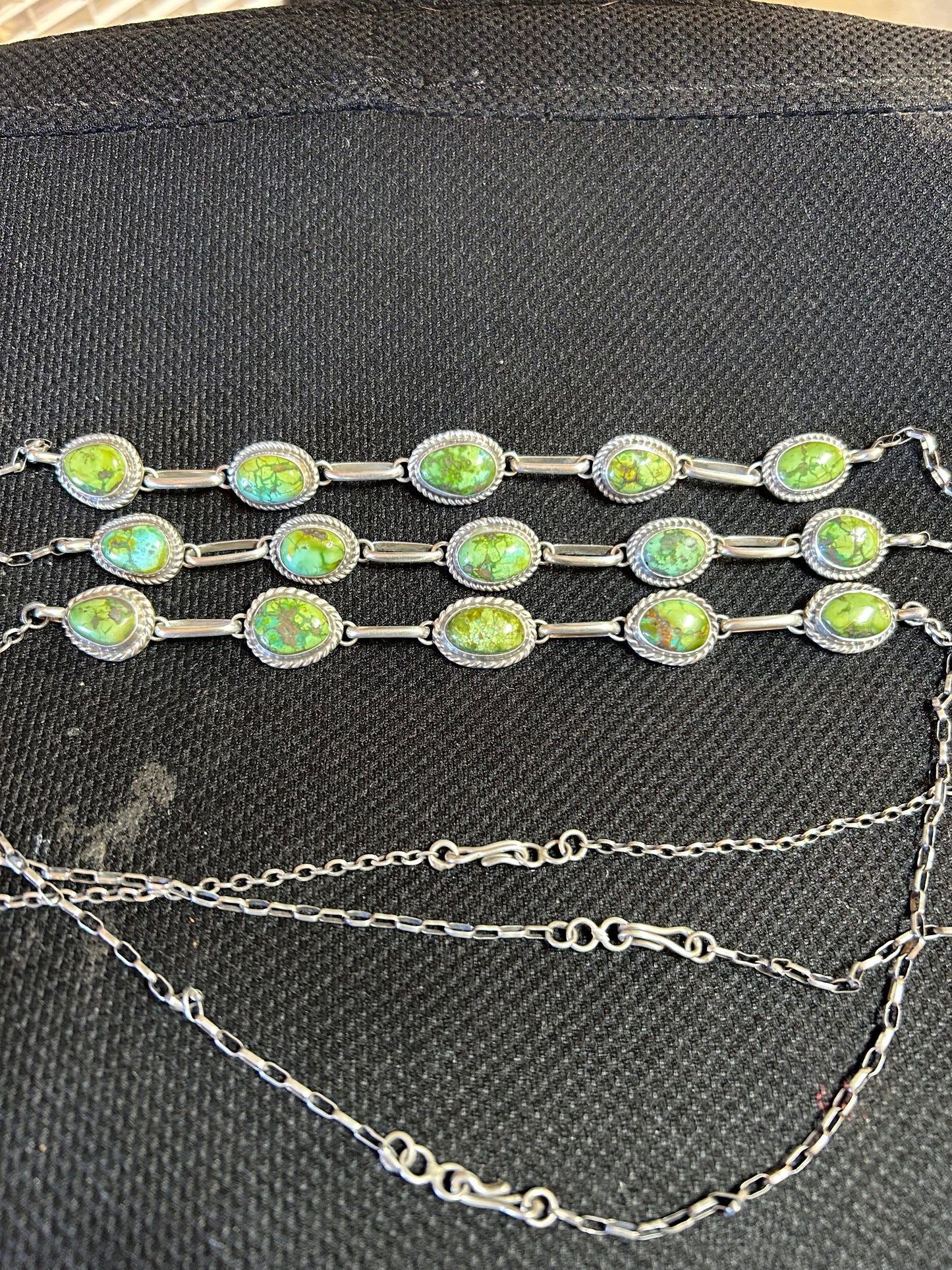 Native American Sonoran Gold & Sterling Silver Choker Necklace