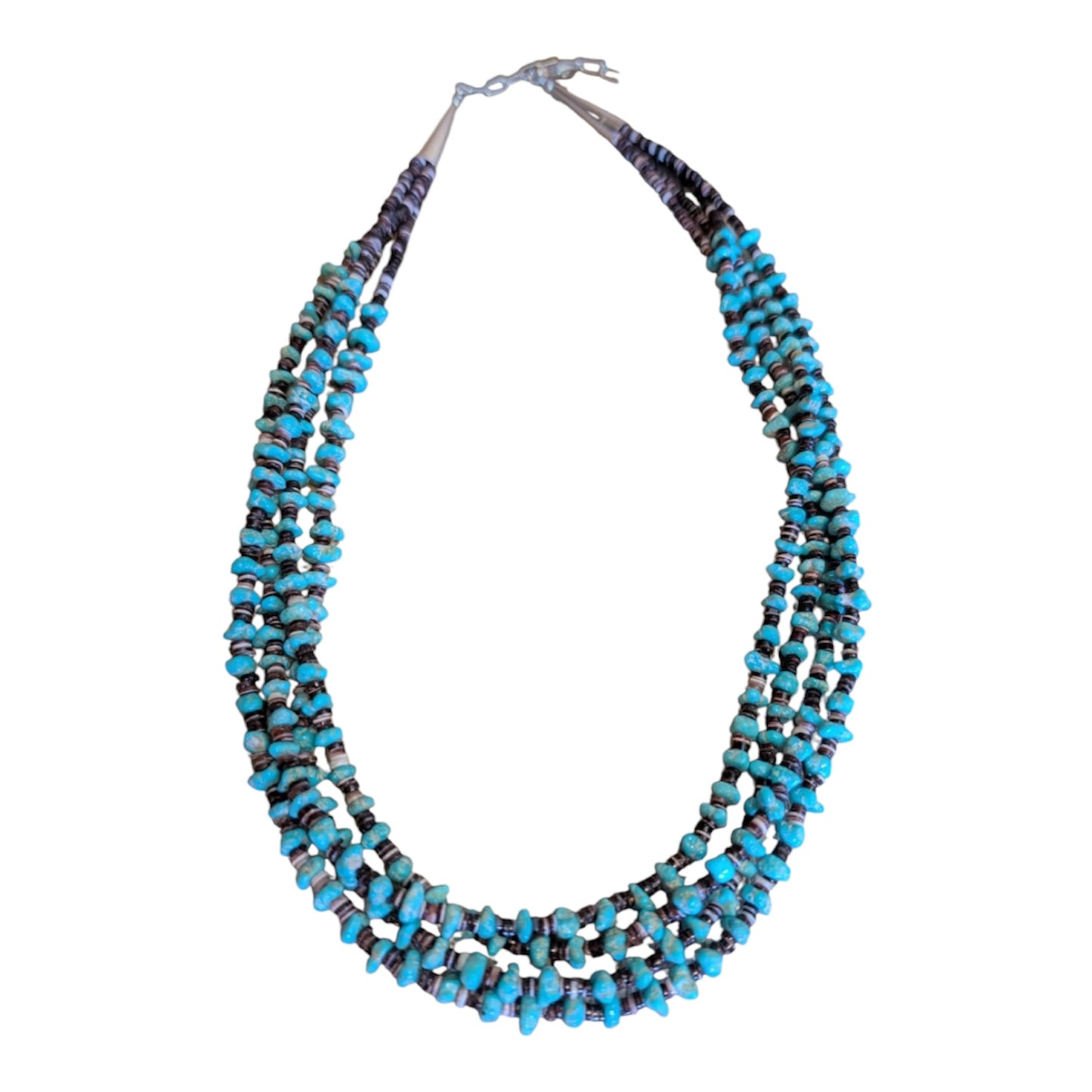 Navajo 4-strand Kingman  Necklace