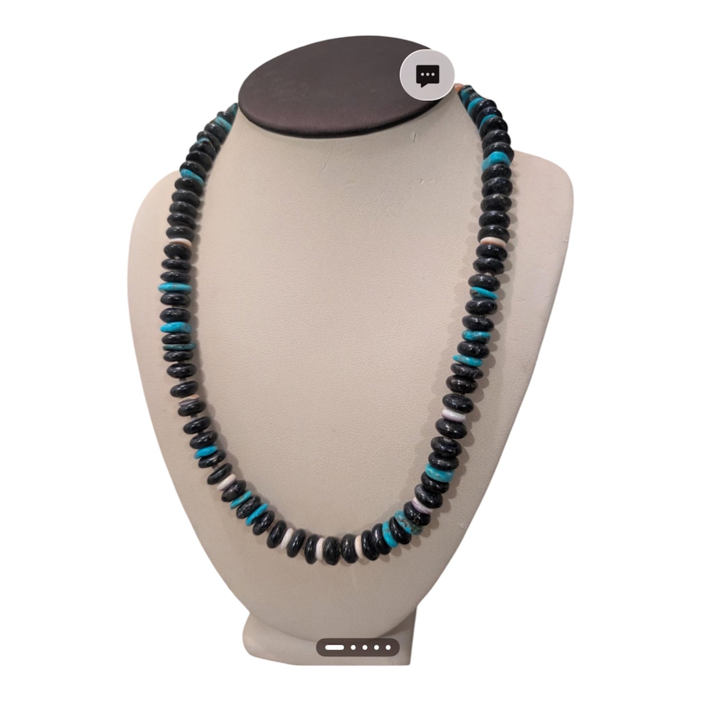 Navajo Natural Lapis  Necklace