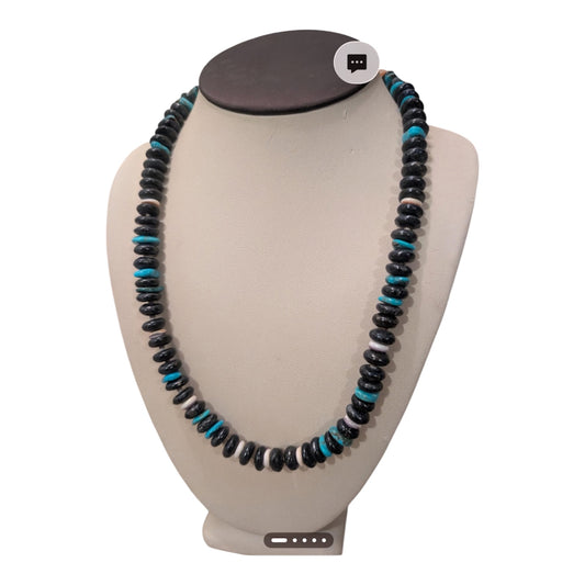 Navajo Natural Lapis  Necklace